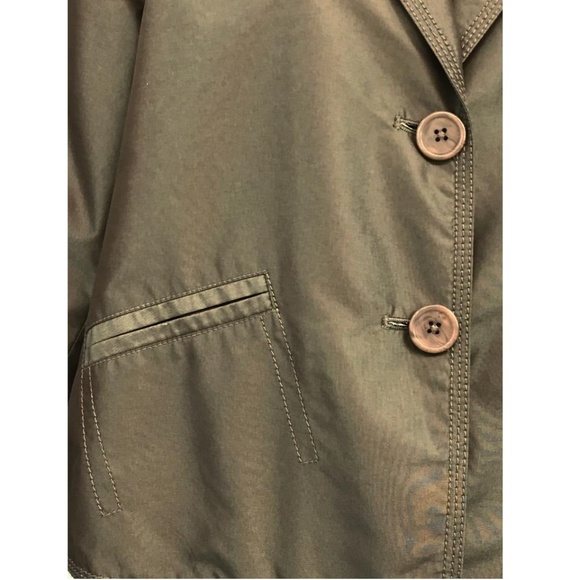 City Unltd. Brown Nylon Blend Jacket Blazer - Picture 4 of 5
